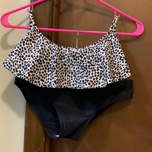 Old navy animal print bikini set